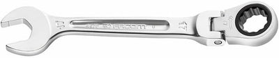 Facom Knarren-Ringmaulschluessel 19mm Gelenk 19 mm, 19 mm