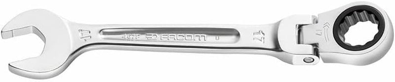 Facom Knarren-Ringmaulschluessel 19mm Gelenk 19 mm, 19 mm