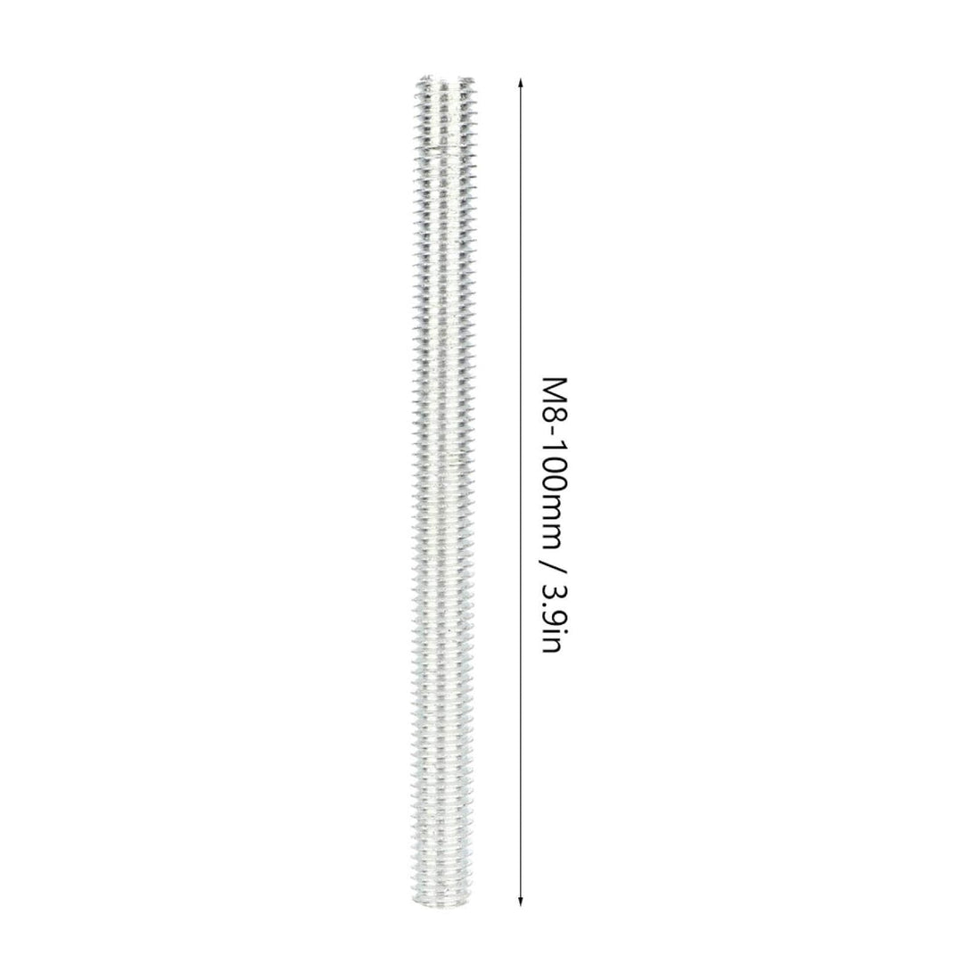 Jeanoko 10 Stück M8 Gewindestange M8 * 100 mm Aussengewindestange aus Aluminiumlegierung für die Hol