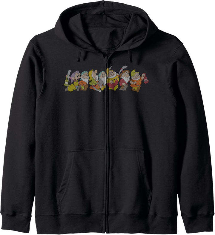 Disney Snow White And The Seven Dwarfs Marching In Line Kapuzenjacke