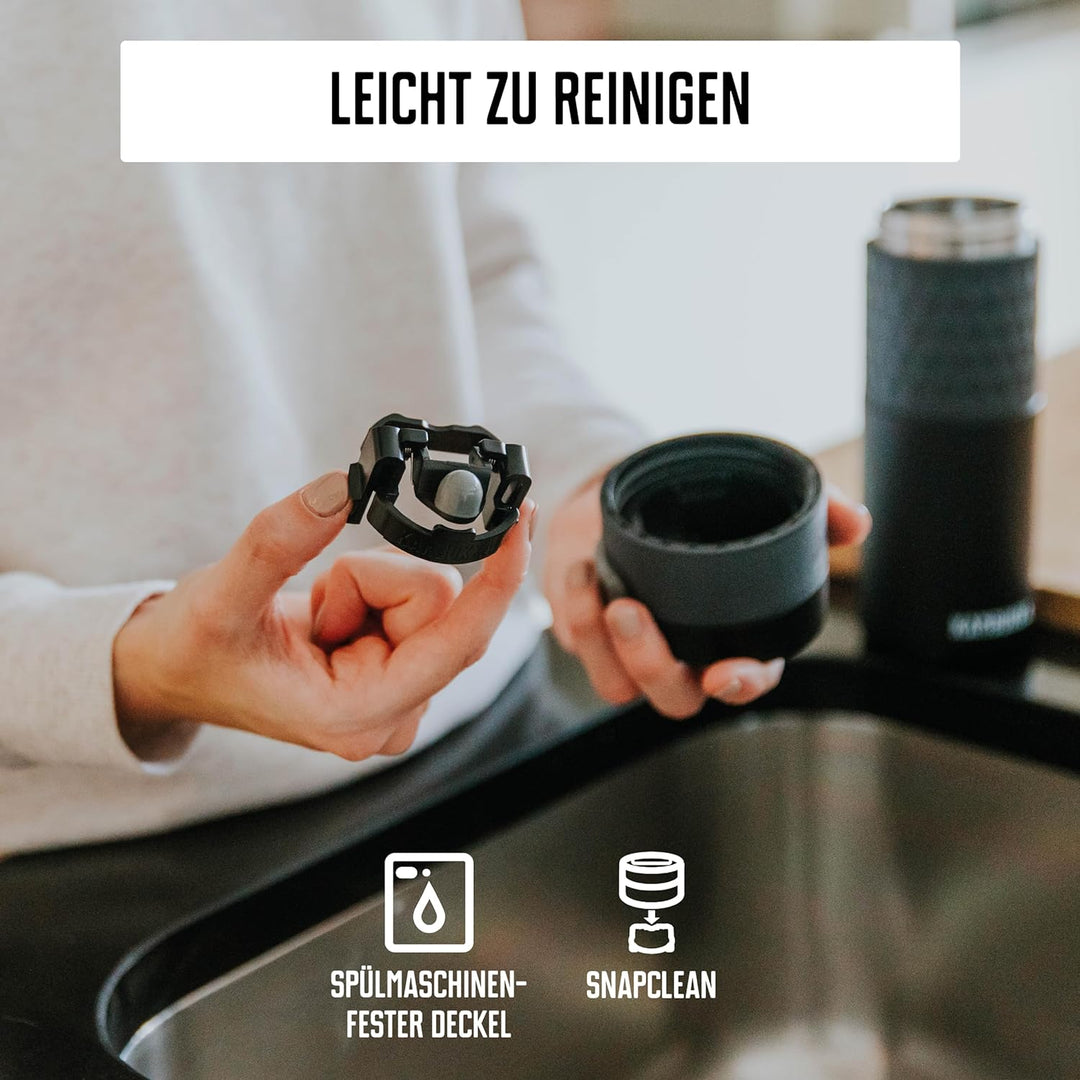 Kambukka Thermobecher 500ml - Kaffeebecher to go aus Edelstahl - Auslaufsicher & dicht - Isolierbech