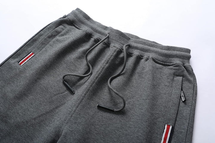 Tansozer Sport Shorts Herren Kurze Hose Baumwolle Mit Reissverschluss S Grau 01, S Grau 01