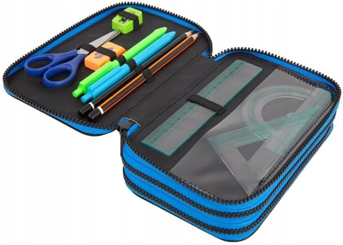 CoolPack XXL Federtasche Federmappe 3-Fach Schulstiftetui, dreifaches Federmäppchen, Federmäppchen f