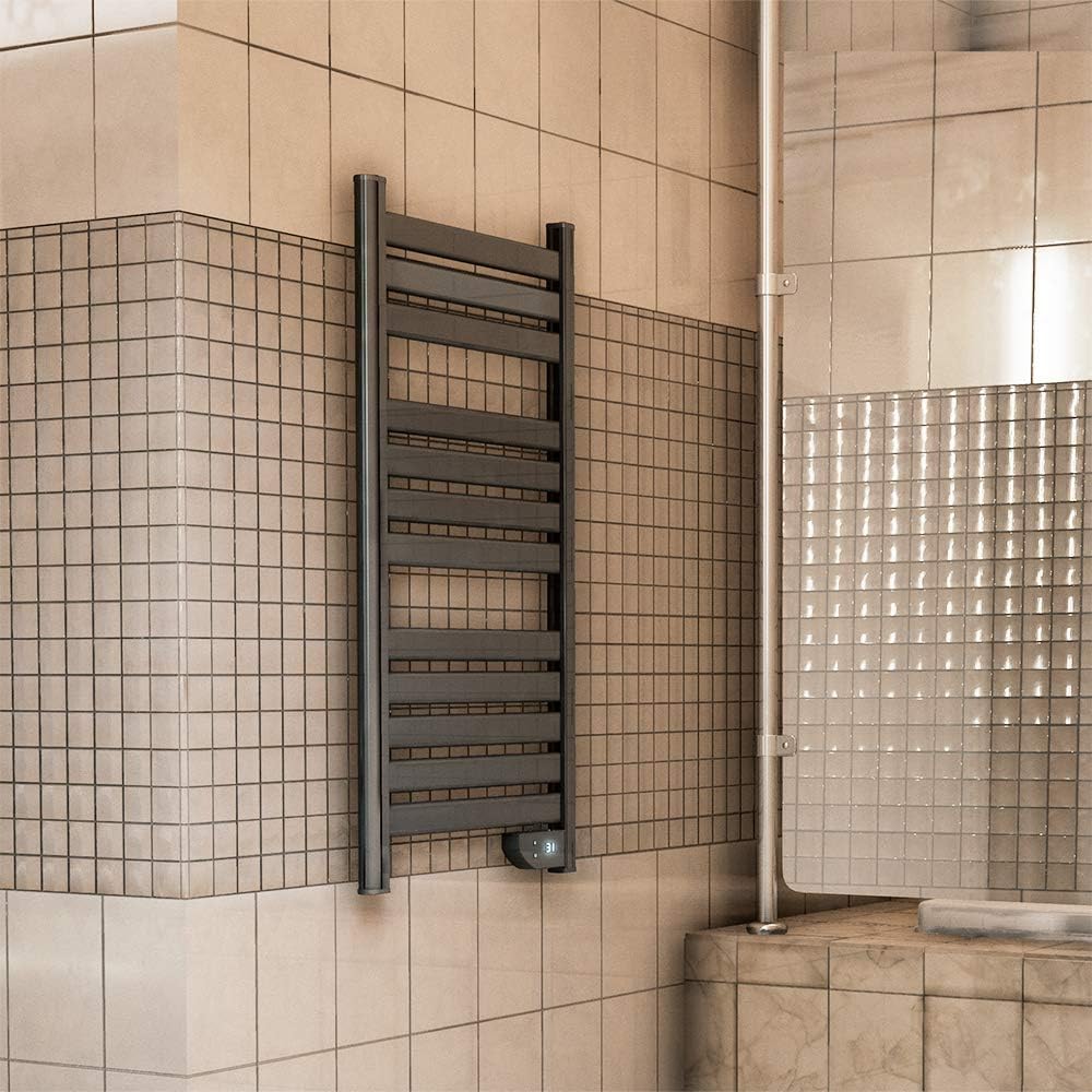 Cecotec Elektrischer Badheizkörper ReadyWarm 9050 Twin Towel Steel. 500 W, 2 Modi Heizung, Aluminium