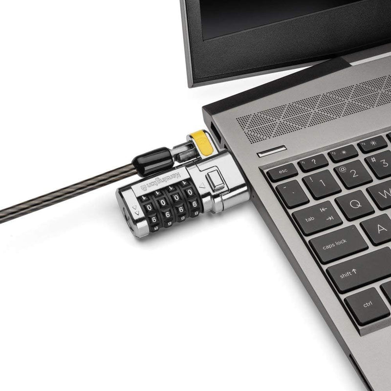 Kensington ClickSafe Universelles 3-in-1 Kombinationsschloss, Ideal für alle Laptops mit T-Bar, Nano