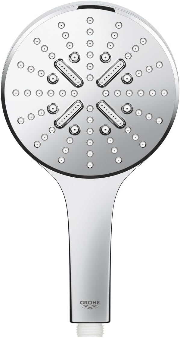 GROHE Rainshower 130 SmartActive | Handbrause 3 Strahlarten | Chrom | 26574000 Handbrause (Wasserspa