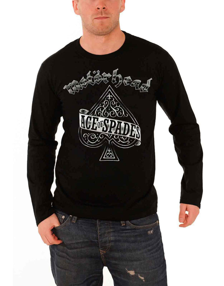 Rockoff Trade Herren Ace of Spades Long Sleeve T-Shirt, Schwarz (Black), XX-Large
