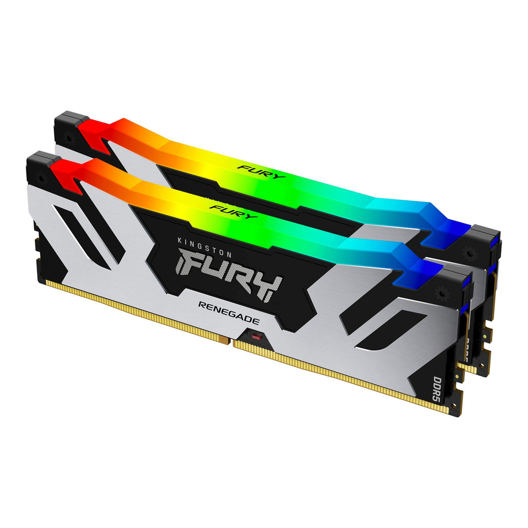 Kingston FURY Renegade Schwarz RGB XMP 96GB 6400MT/s DDR5 CL32 DIMM Desktop Gaming Speicher (Kit mit