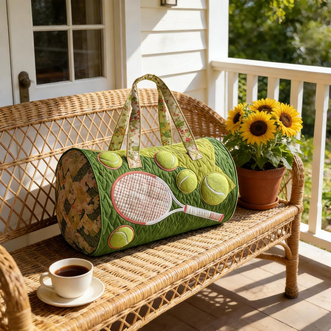 Hippie Van Quilted Duffle Bag – Boho Wochenendtasche - Bus Design Handliche Reisetasche Damen Weeken