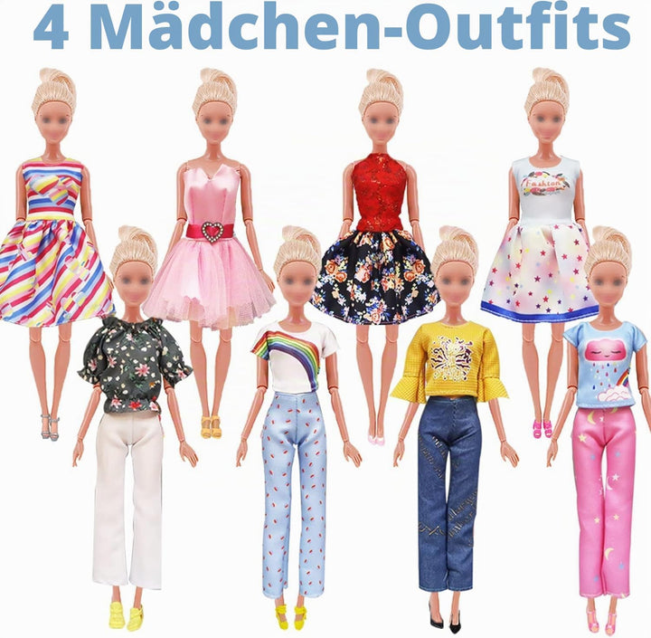 27 Stück Kleidung und Zubehör Kompatibel mit Barbie Ken, 1 Anzug 5 Freizeitbekleidung 2 Badehose, 1