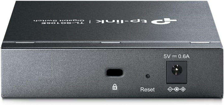 TP-Link TL-SG105E 5-Ports Gigabit Easy Smart Managed Netzwerk Switch(Plug-and-Play,Metallgehäuse, Qo