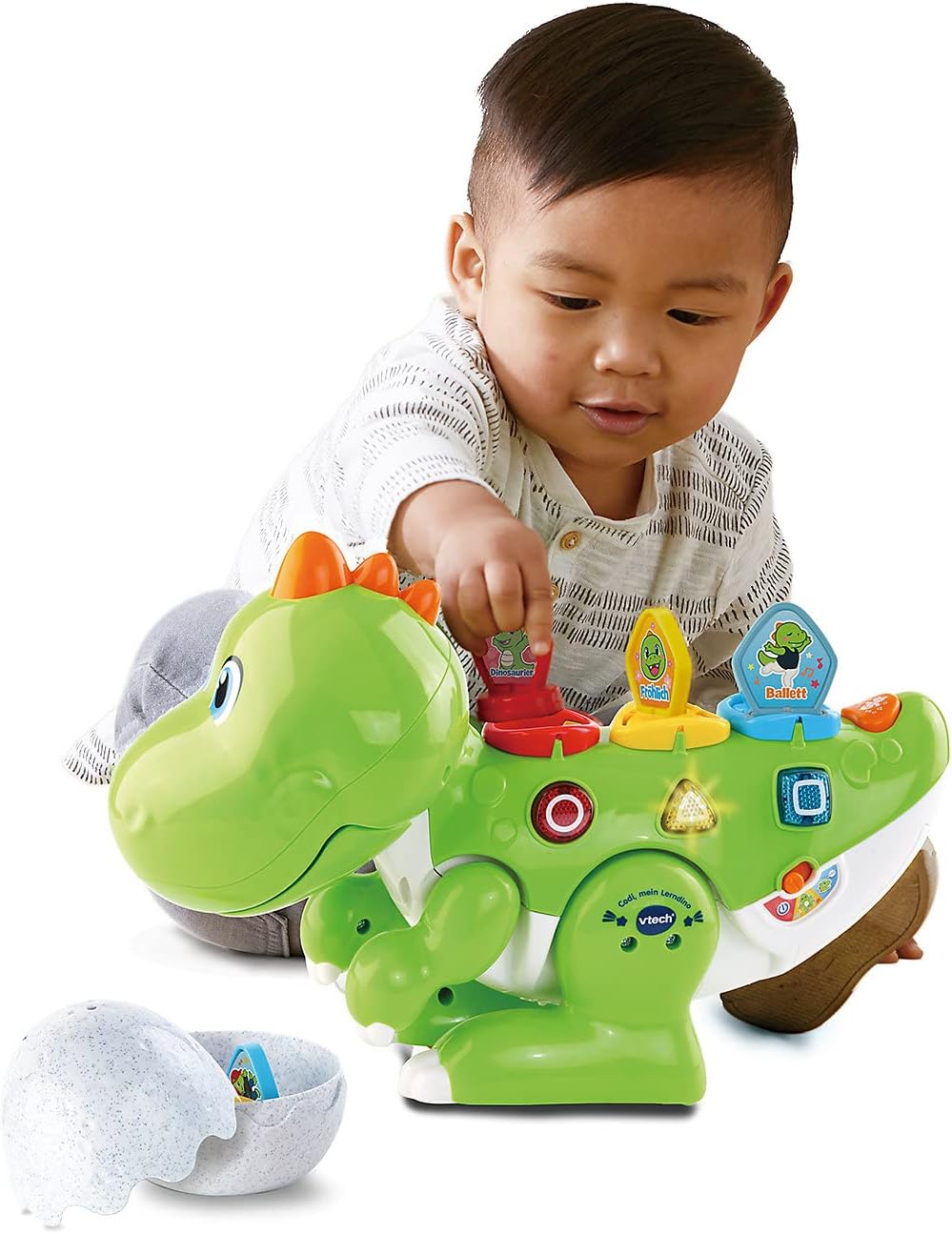 Vtech 80-518704 Codi, mein Lerndino, Babyspielzeug, green Gruen, Gruen