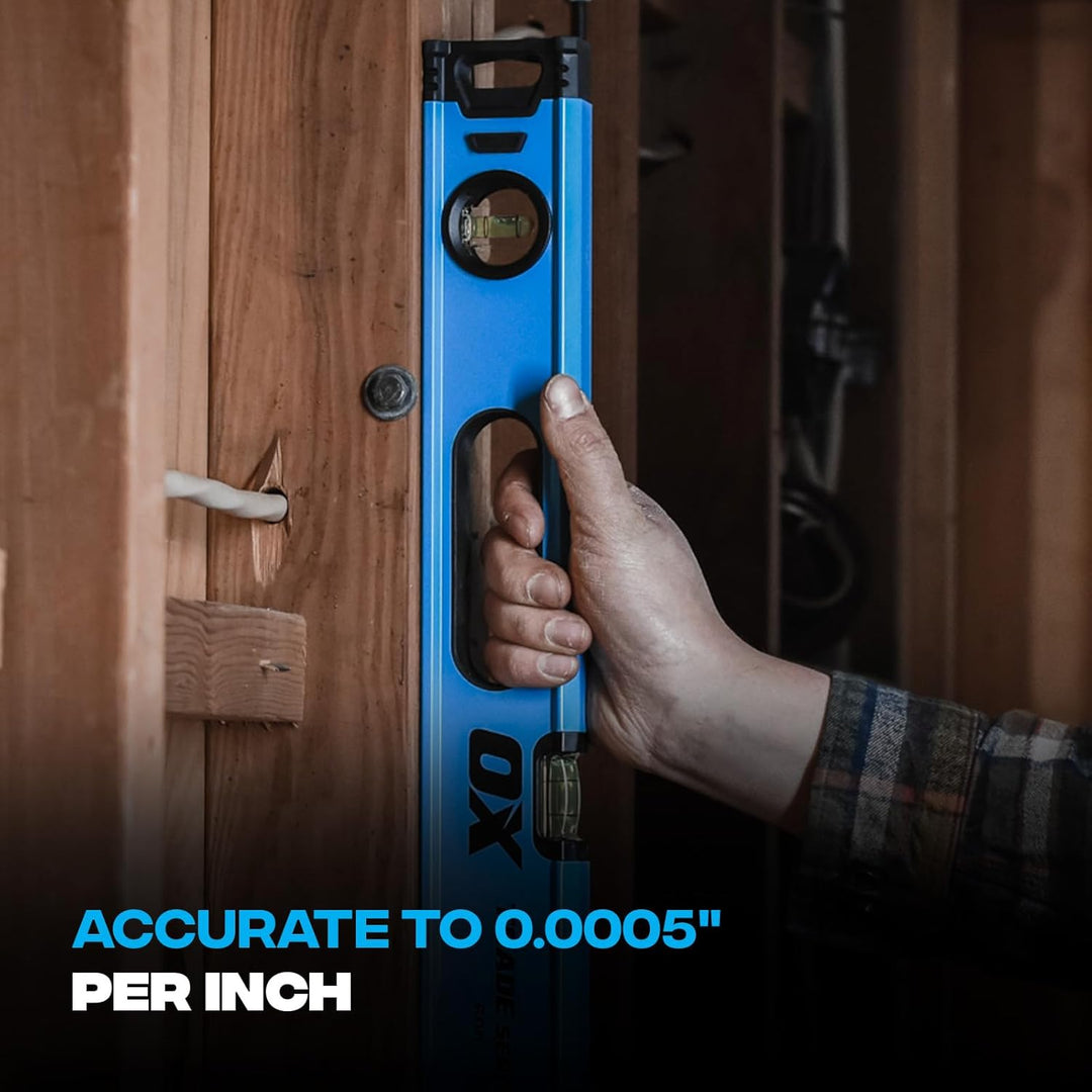 OX Tools Tradesman Box Level 48"/120 cm Vergrösserungsfläschchen, 48"/120 cm