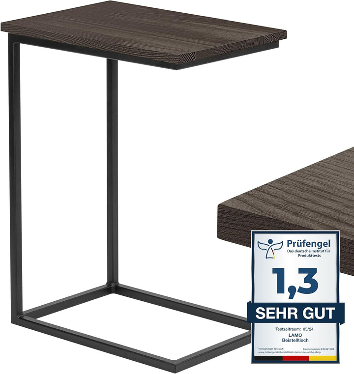LAMO Manufaktur Beistelltisch | Laptoptisch | Sofatisch | mobiler Kaffeetisch | Nachttisch | 50x35x6