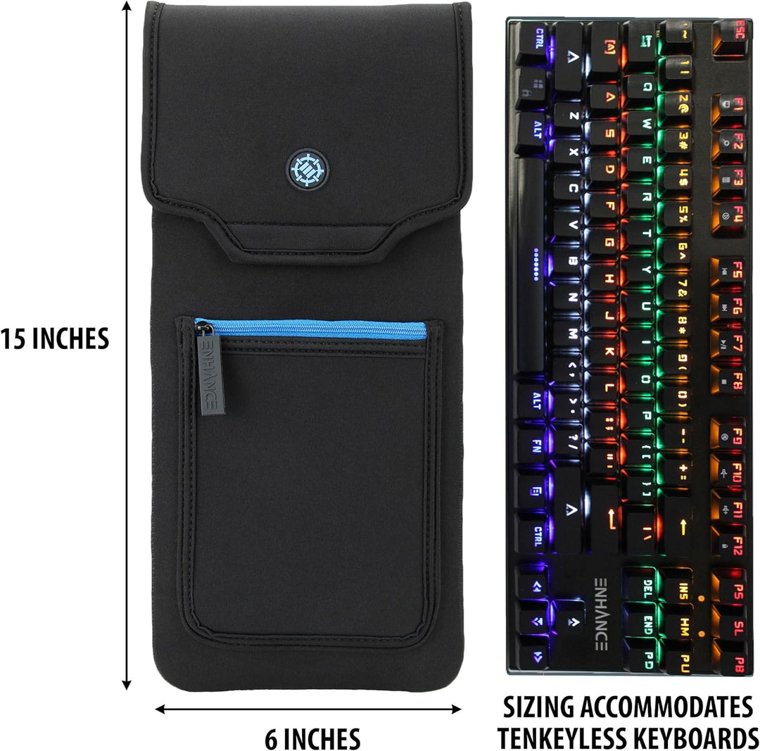 Enhance Keyboard Tasche für Kompakte tenkeyless Keyboard / Gaming Tastatur Mechanisch Wireless (bis