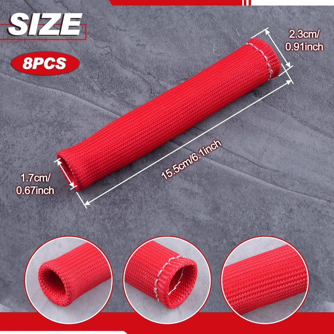 8 PCS Zündkerzendraht Hitzeschild Hülse, 6 Zoll 2500° Zündkerze Boot Protector Wire Covers Wrap, Wir