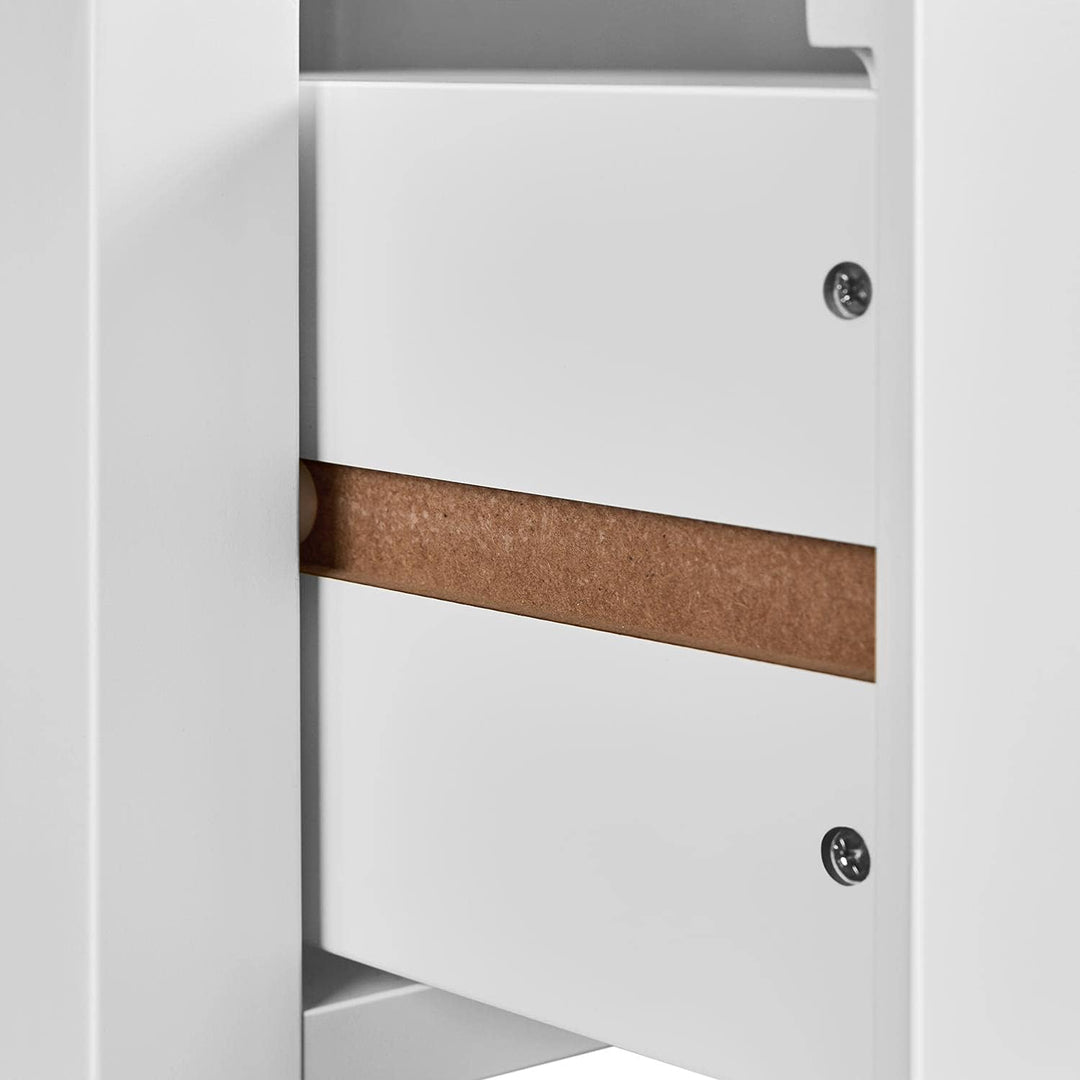 Yaheetech 2 STK. Telefontisch Weiss HBT: ca. 70 x 25 x 25 cm Beistelltisch mit Schublade Konsolentis