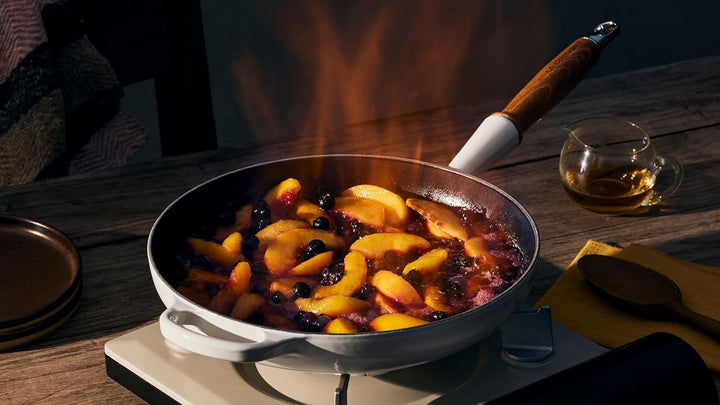 Le Creuset Signature gusseiserne Bratpfanne mit Holzgriff 26 cm Ofenrot, 20258260900422 Ofenrot 26 c