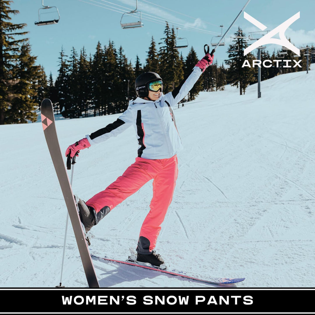ARCTIX Damen Snow Schneehose, Schwarz, Grösse S X-Small/33" Inseam Schwarz, X-Small/33" Inseam Schwa