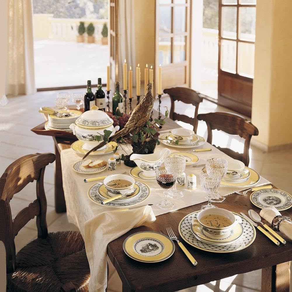 Villeroy und Boch Audun Ferme Platte oval 34 cm, Premium Porzellan