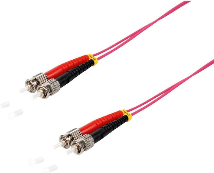 Duplex Patchkabel ST/ST 50/125µ, OM4 violett, 5m ST - ST 5m Lila, ST - ST 5m Lila