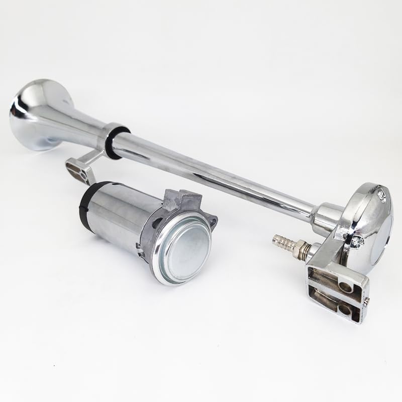 Autohupe Lufthorn Chrom Zink LKW Horn Schiff Horn Single Trompete 24V Car Air Horn Silber Ein Lautsp