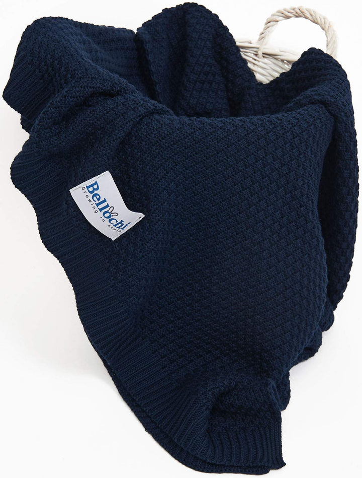 Bellochi Babydecke für Mädchen und Junge - 100% Bambus - Kuscheldecke Kinder Erstlingsdecke Strickde