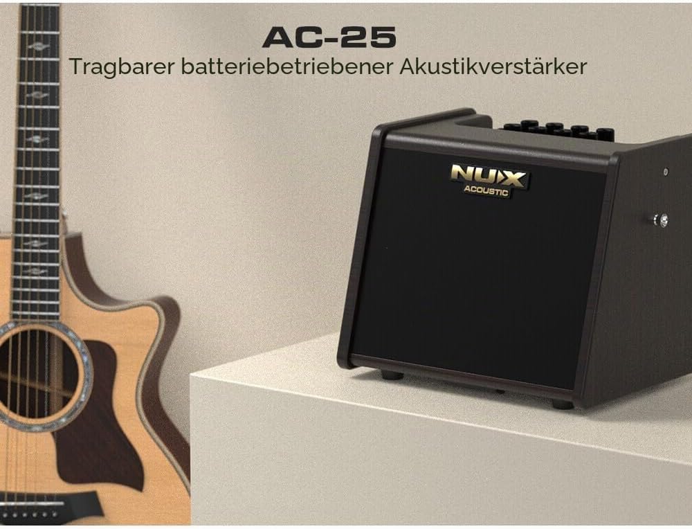 NuX AC-25 Tragbarer batteriebetriebener akustischer Verstärker
