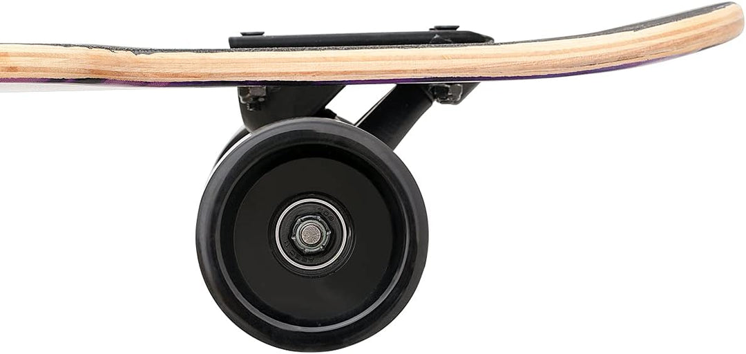 Longboard, 8-lagigem Ahornholz Cruiser komplettes Skateboard,Longboards für mädchen Erwachsene jung