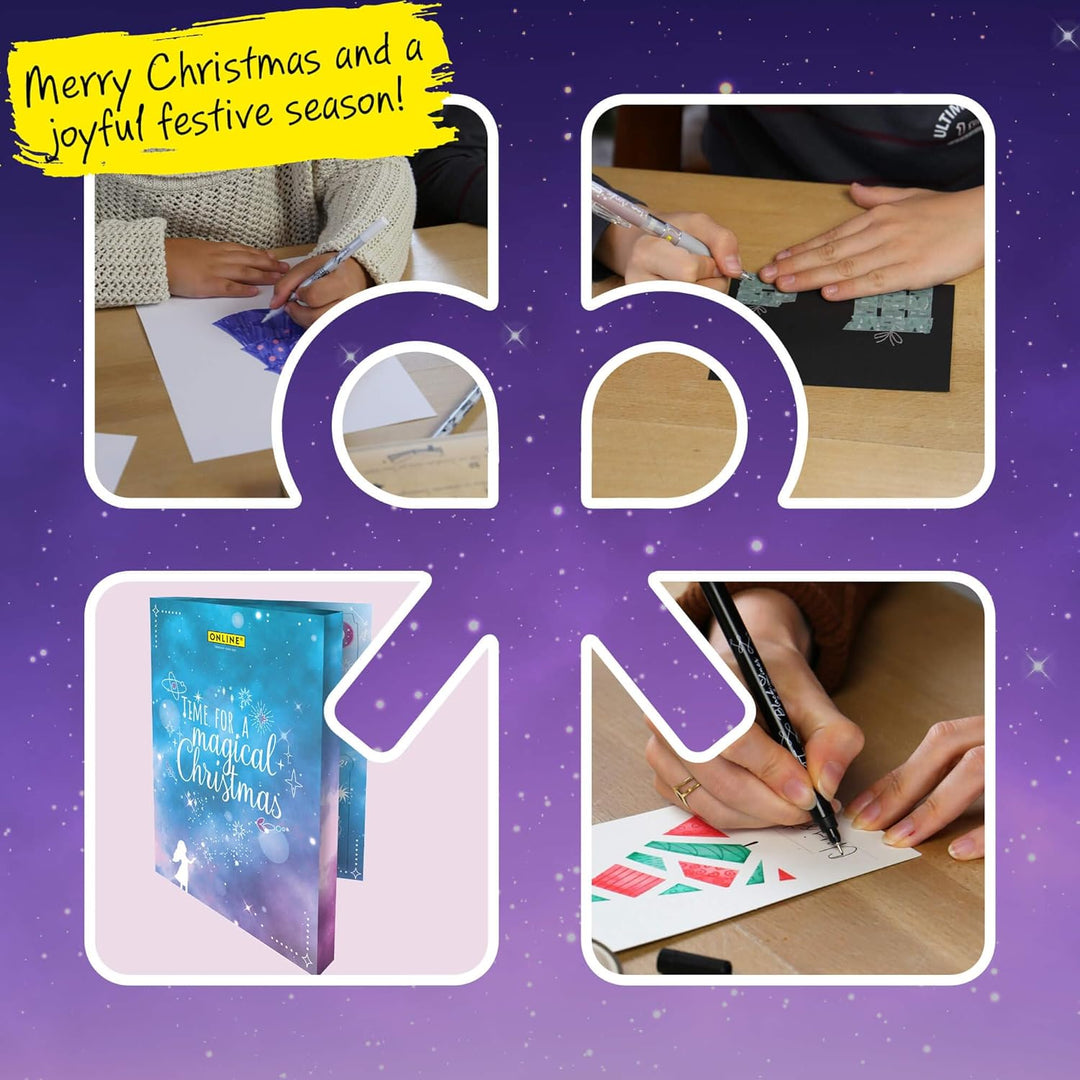 ONLINE Magic Adventskalender 2025 I Kreativ Kalender Teenager Mädchen, Jungen &amp; Erwachsene I Schreib