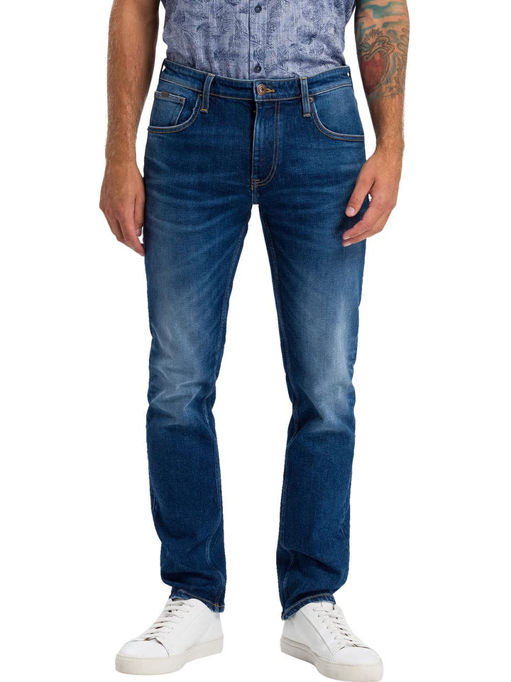 Cross Jeans Herren Damien Slim Jeans 30W / 32L Blau (Blue Black 014), 30W / 32L Blau (Blue Black 014