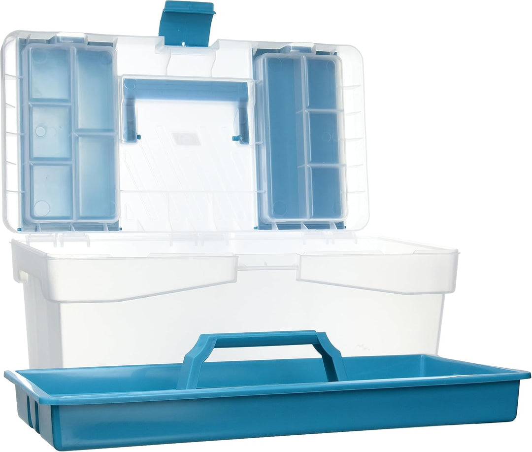 Tayg 112591 Collection” Werkzeugkoffer Home 16" / 400 x 217 x 166 mm/blau-transparent, Home Collecti