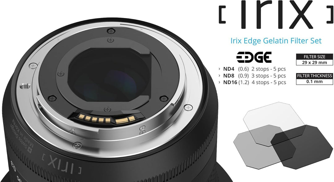 Irix Edge Gelatin ND Filter Set 29x29mm ND4/ND8/ND16 für Irix Objektive | Gel-Filter ultradünn |