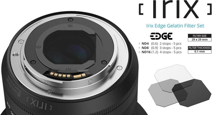 Irix Edge Gelatin ND Filter Set 29x29mm ND4/ND8/ND16 für Irix Objektive | Gel-Filter ultradünn |