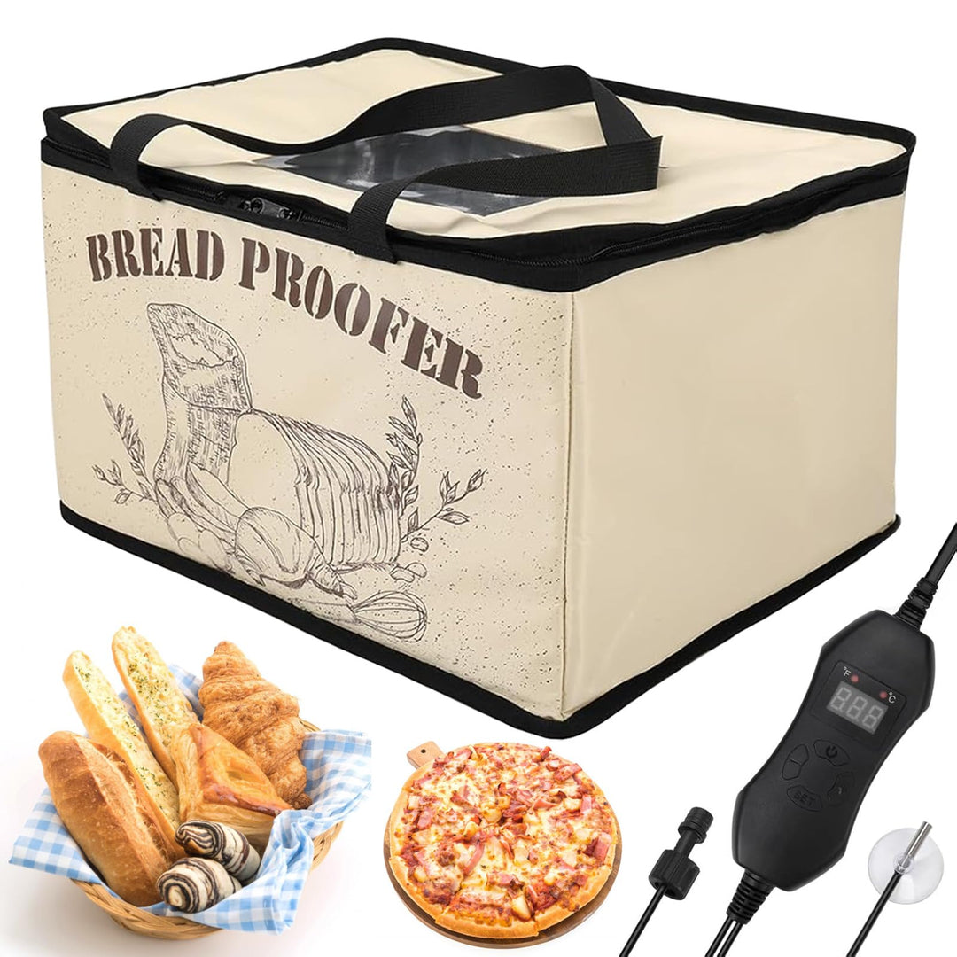 Brot Gärbox Sauerteig, 30L Faltbare Teiggärbox Einstellbare Temperatur und Timer, Heizung Bread Gärs