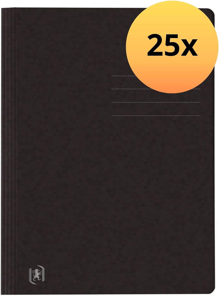 Oxford Schnellhefter A4, aus Karton, schwarz, 25 Stück schwarz Single, schwarz Single