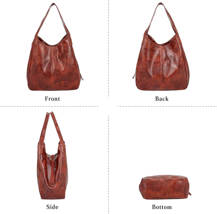 FANDARE Modische Damenhandtasche, wasserdicht, Umhängetasche, Schultertasche, PU-Leder, für Reisen,