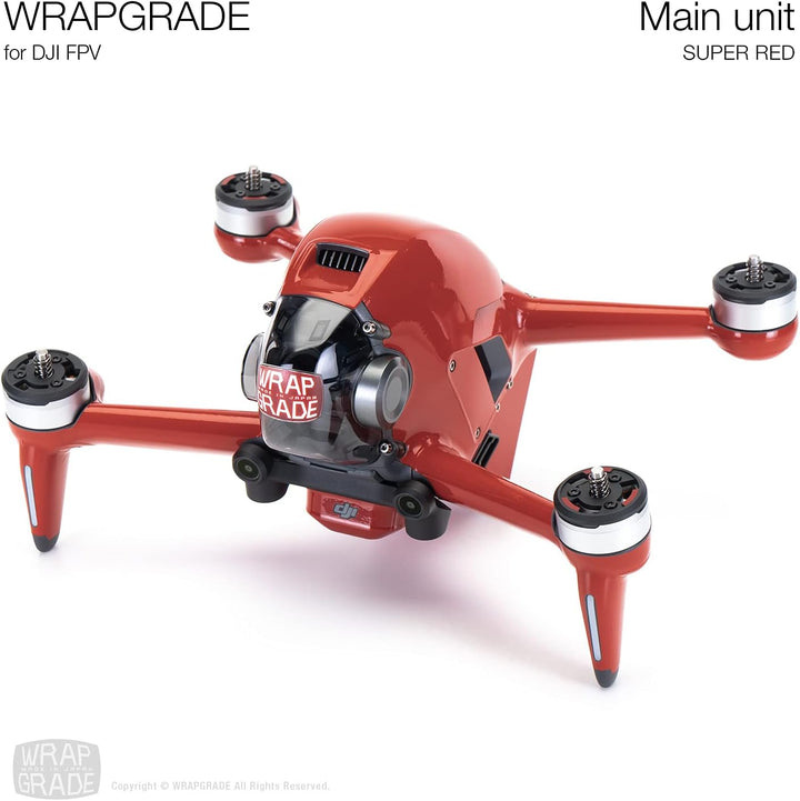WRAPGRADE Skin Kompatibel mit DJI FPV (SUPER RED)