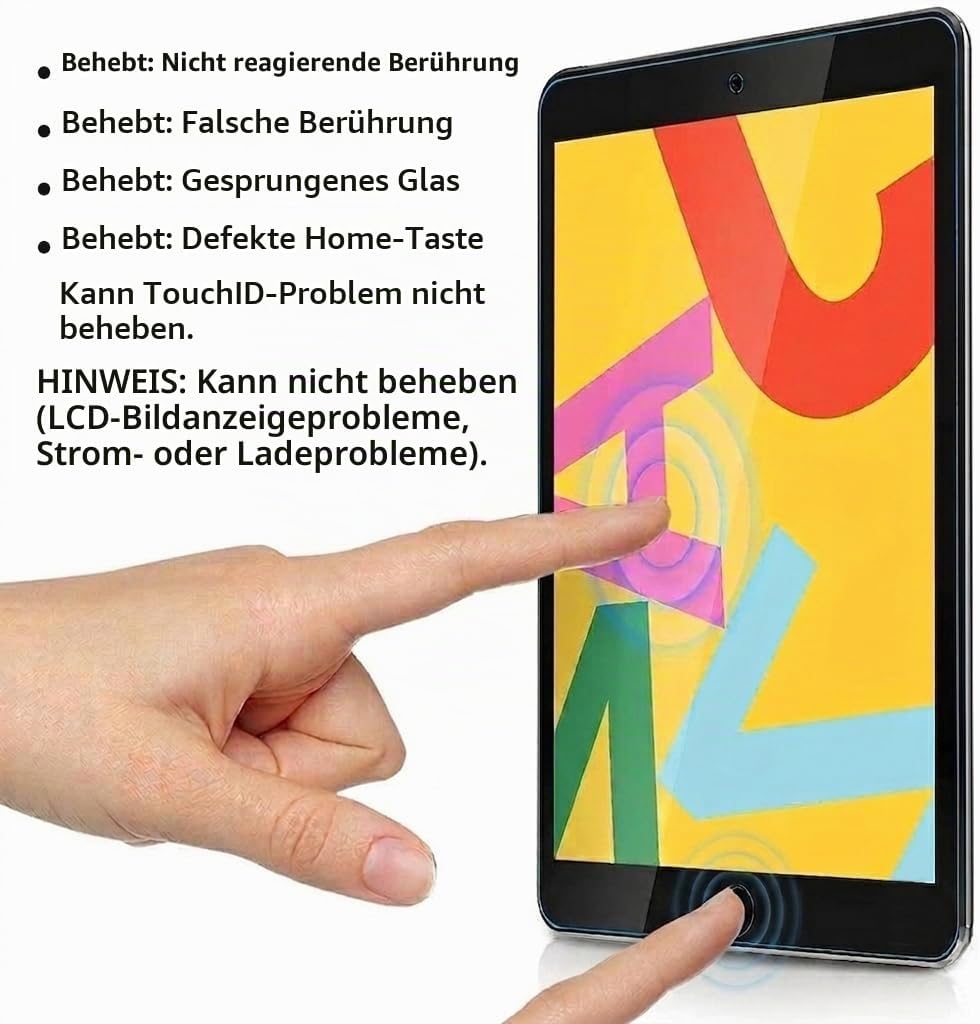 JPUNG Digitizer für iPad 6 Display 9.7 Inch 2018, Only für 6.Generation Touchscreen Bildschirm A1893