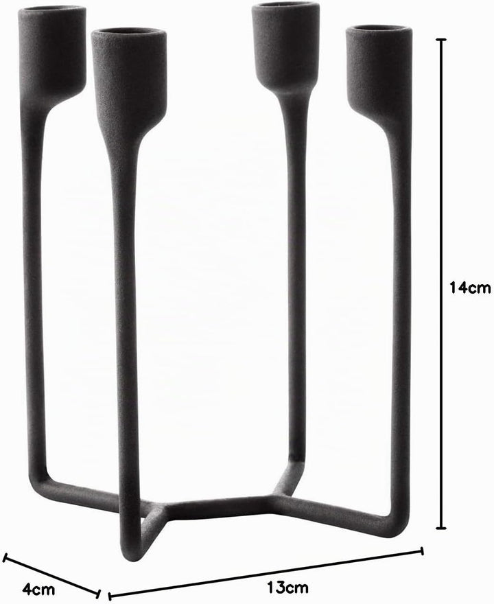 Normann Copenhagen Kerzenständer, Schwarz, 20,4 x 14 x 13 cm