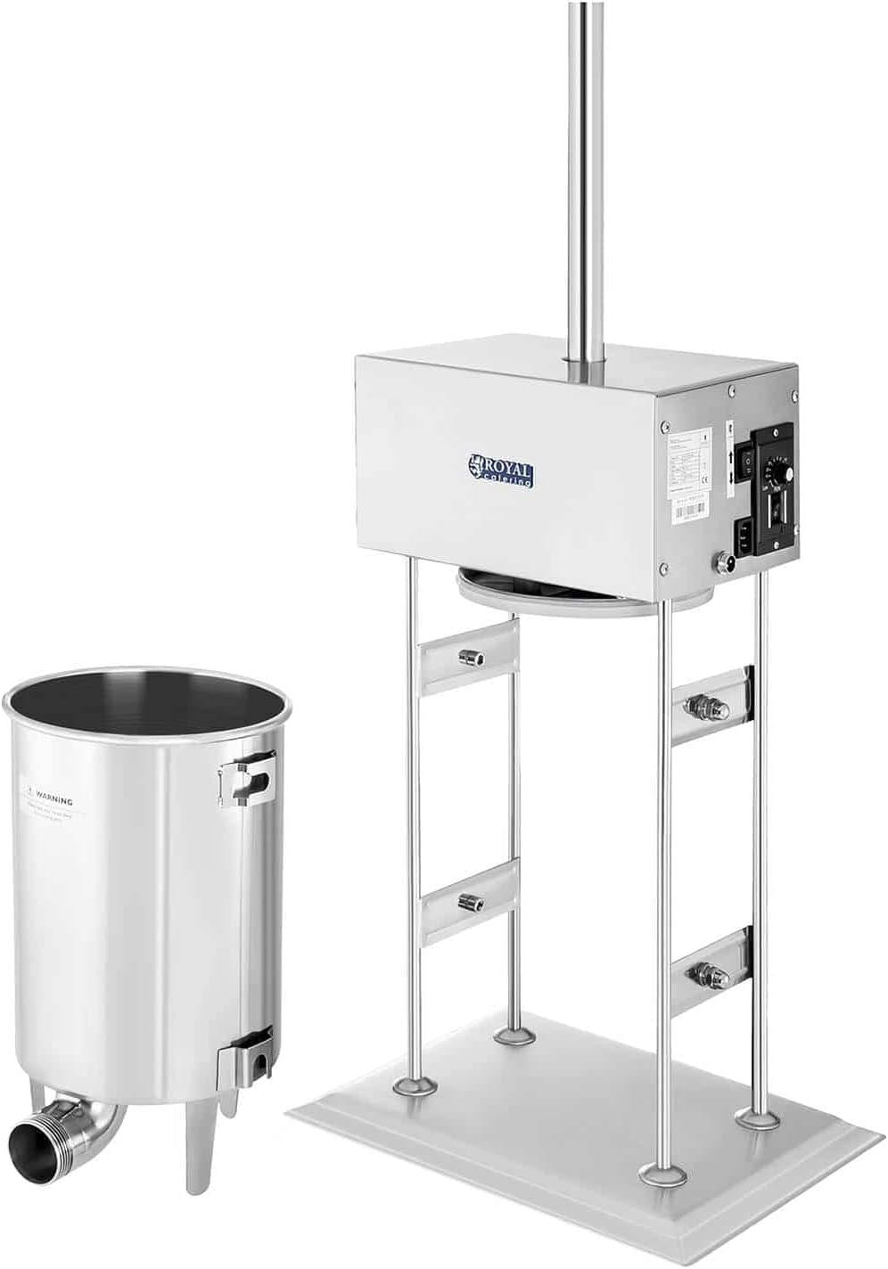 Royal Catering RCWF-10LE-H Wurstfüller Edelstahl elektrisch 230 W Wurstfüllmaschine 10 l elektrische