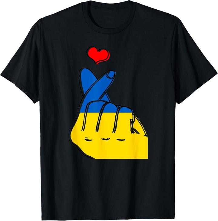 Finger-Herz, Ukraine T-Shirt