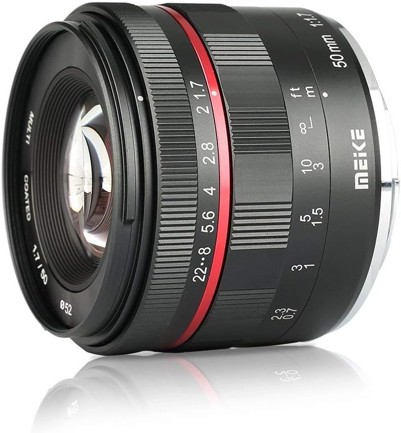 Meike MK 50mm F1.7 Nikon 1 vatting, MK-05017NI, Schwarz für Nikon, für Nikon