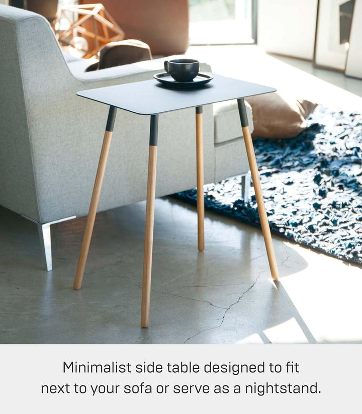 Side Table square - Plain - black Schwarz, Schwarz