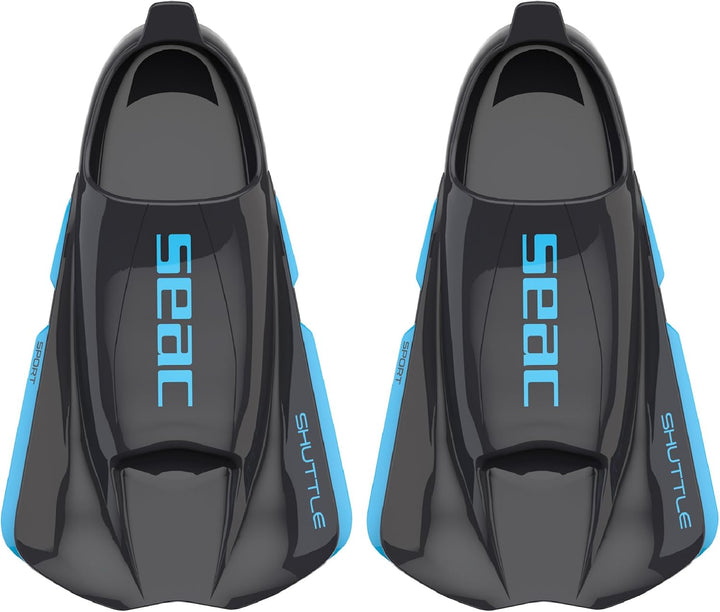 Seac Unisex Shuttle Schwimmflossen aus 100% Silikon, kurz, für Kraft- oder Cardio-Training 34/35 EU