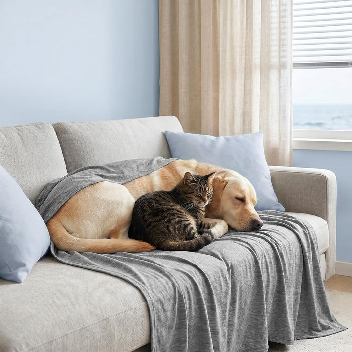 WOLTU Kühldecke mit Q-Max>0.45 fürs Schlafen, Sommerdecke Selbstkühlende Decke Mikrofaser Arc-Chill,
