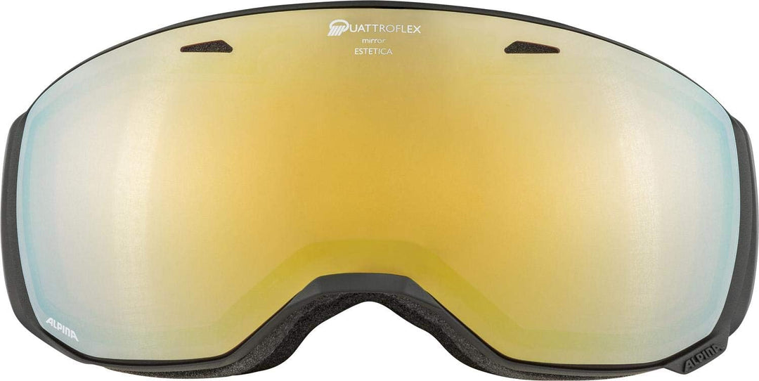 ALPINA ESTETICA Q - Verspiegelte, Kontrastverstärkende & Polarisierte OTG Skibrille Mit 100% UV-Schu