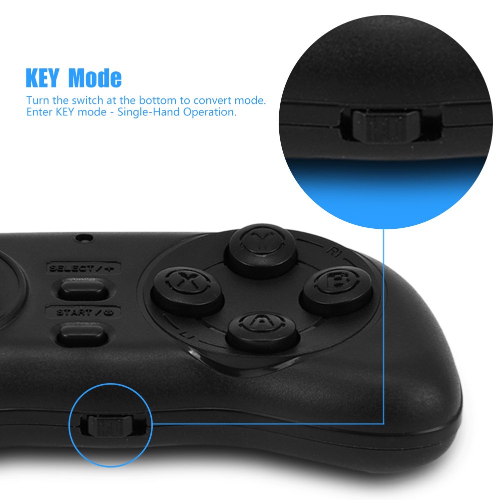 Wireless Game Controller, Bewinner Portable Gamepad mit Fernauslöser, Bluetooth Maus, Wireless Bluet