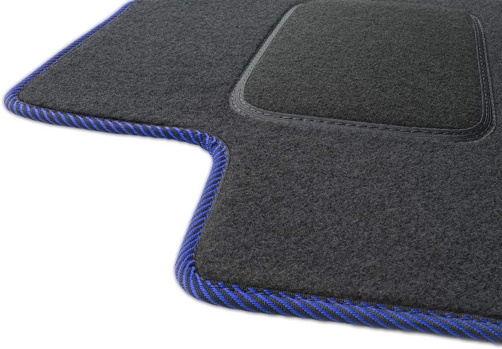 MOTOS Standard Velours-Fussmatten passend für Audi A4 B6 2000-2006 - Standard, Gewebt, Blau fussmatt
