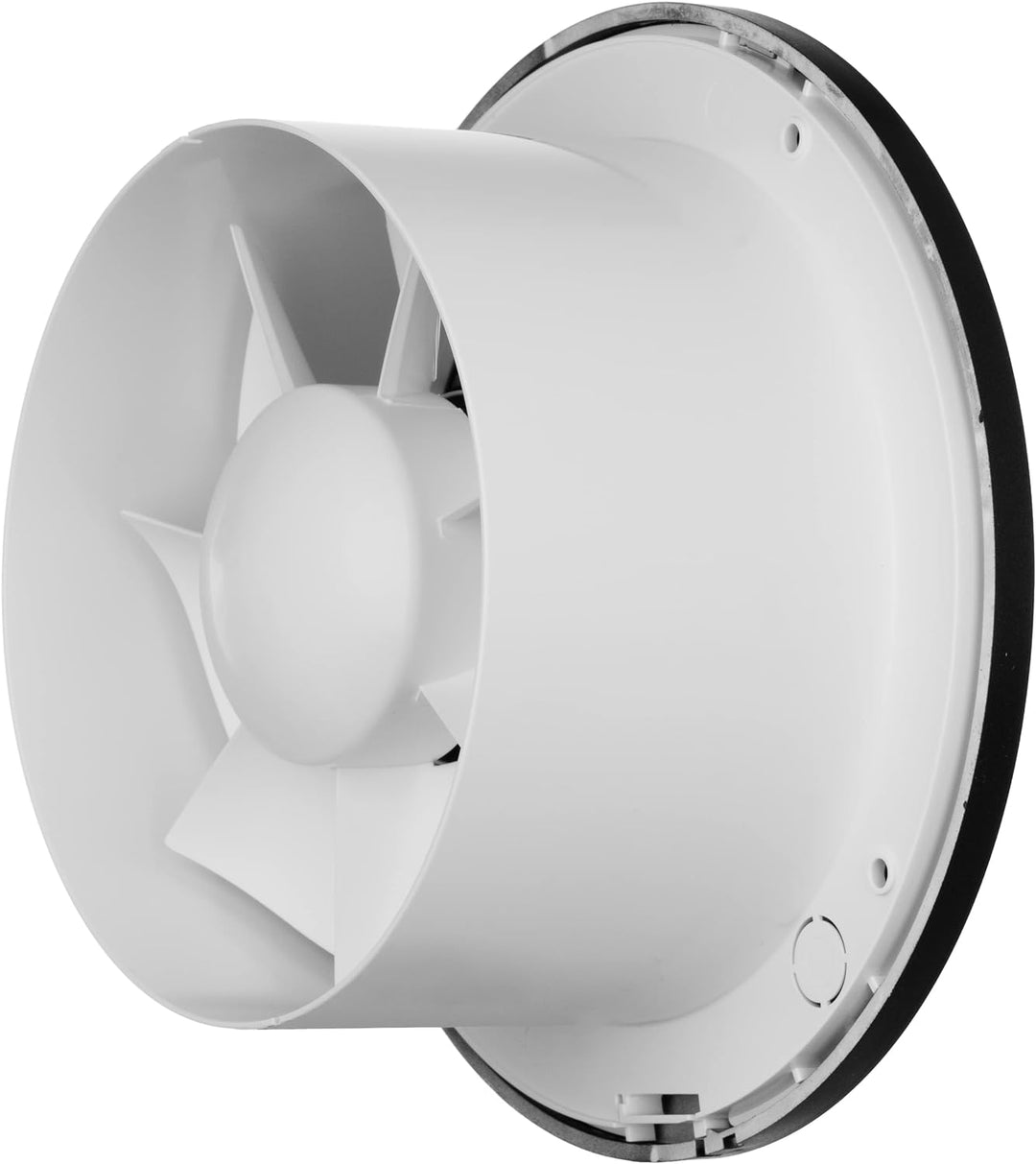 Ø 150mm Anthrazit Badlüfter - Ventilator mit Kugellager - Lüfter für Effiziente Belüftung im Bad Kuc